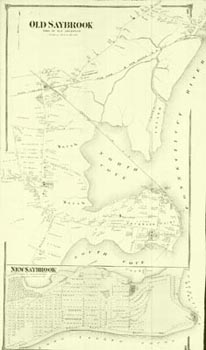 old map of old saybrook