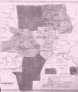 old map of pomfret