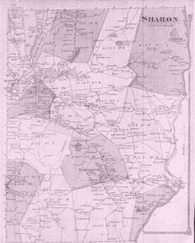 old map of sharon