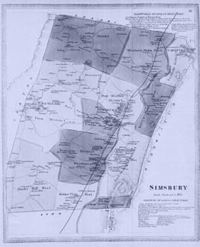 old map of simsbury