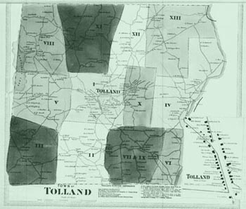 old map of tolland