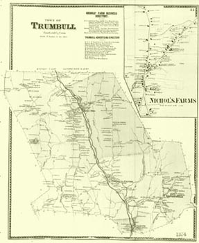old map of trumbull
