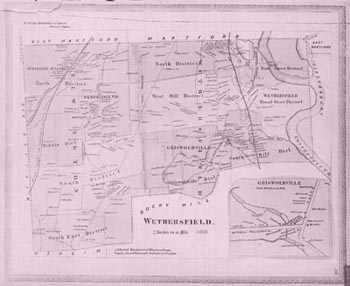 old map of wethersfield