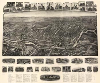 old view of willimantic