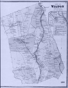 old map of wilton