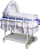 blue gingham bassinet