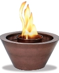 a lit firepot