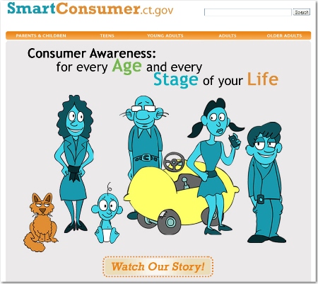 snapshot of new smartconsumer website