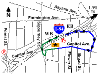 Map of Directions to Central Office