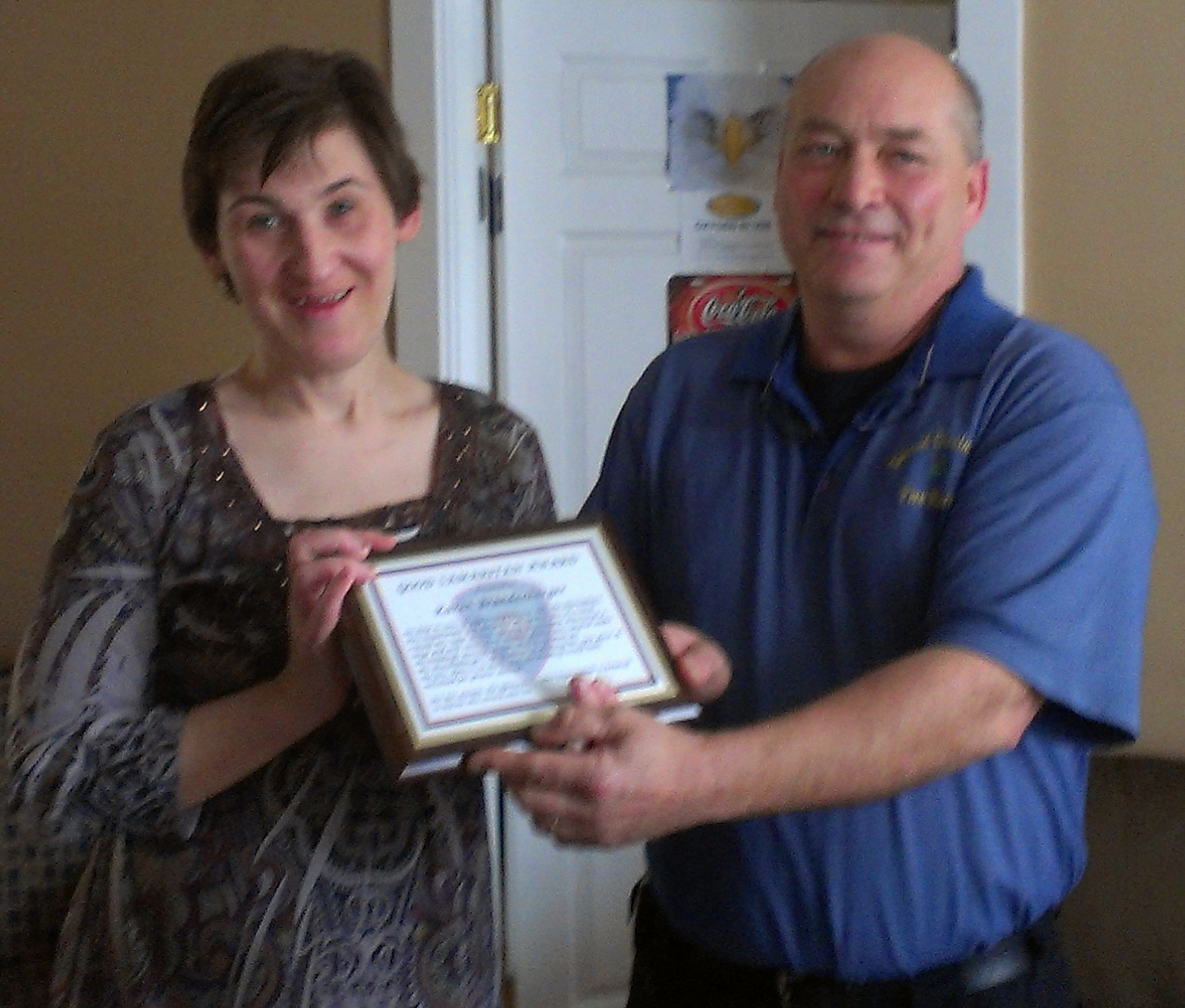 Glastonbury Fire Dept. Chief Michael Thurz and Karen Brandeberger