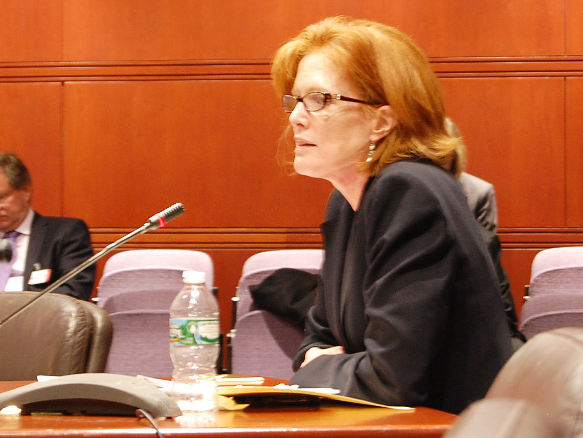 Commissioner Morna A. Murray, J.D. testifying at the Legislative Office Building. (LOB)