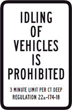 Anti-Idling Sign