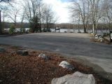 The parking area for the Anderson Pond boat launch.