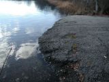 The ramp of the Avery Pond boat launch.