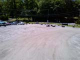 The access road to the boat launch.