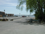 The entrance to the Bayberry Lane boat launch.