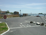 The parking area for the Bayberry Lane boat launch.