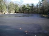 The parking area for the Beach Pond boat launch.