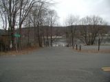 The access road to the Beseck Lake boat launch.