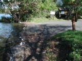 The ramp of the Beseck Lake boat launch.