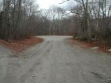 The parking area for the Billings Lake boat launch.