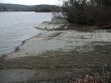The ramp of the Billings Lake boat launch.