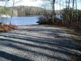 The turning area of the Billings Lake boat launch.