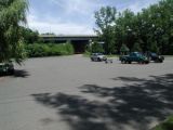 The parking area for the Bissell Bridge boat launch.