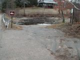 The access road to the Middle Bolton Lake boat launch.