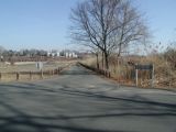 The access road to the Branford River boat launch.