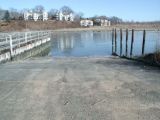 The ramp of the Branford River boat launch.