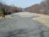 The access road to the Candlewood Lake (Lattins Cove) boat launch.