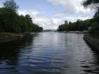 A view from the Candlewood Lake (Lattins Cove) boat launch.