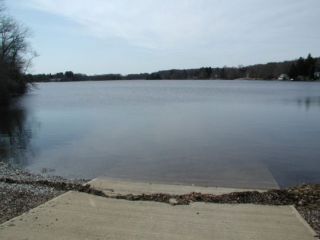 A view of Cedar Lake form the boat launch.