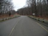 The access road to the Crystal Lake boat launch.