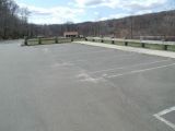 The parking area for the Crystal Lake boat launch.