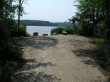The turning area of the Twin Lakes boat launch.