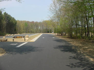 The access road to the Gardner Lake boat launch.