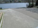 The turning area of the Gorton Pond boat launch.