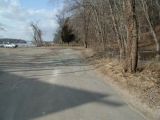 The access road to the Hadlyme Ferry boat launch.