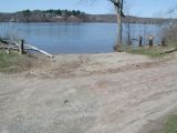 The ramp of the Hadlyme Ferry boat launch.