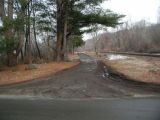 The access road to the Hatch Pond boat launch.