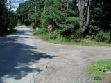 The entrance to the Hatch Pond boat launch.