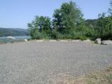 The parking area for the Hatch Pond boat launch.