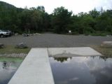 The ramp of the Hatch Pond boat launch.