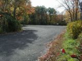 The parking area for the Holbrook Pond boat launch.