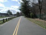 The access road to the Lake Housatonic boat launch.