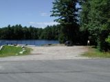 The parking area for the Howells Pond boat launch.
