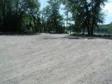 The parking area for the Kings Island boat launch.