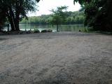 The turning area of the Kings Island boat launch.